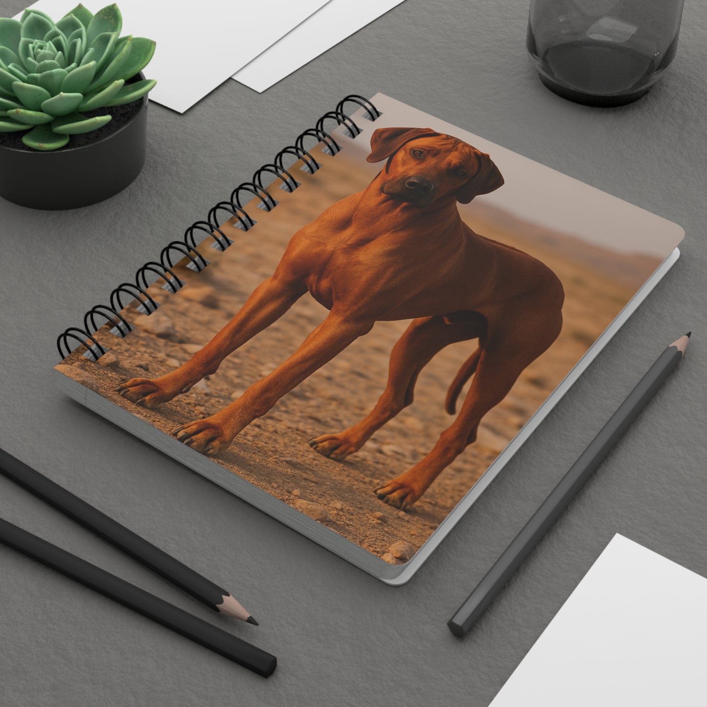 Rhodesian Ridgeback Spiral Journal — Dog Photo Notebook for Pet Lovers