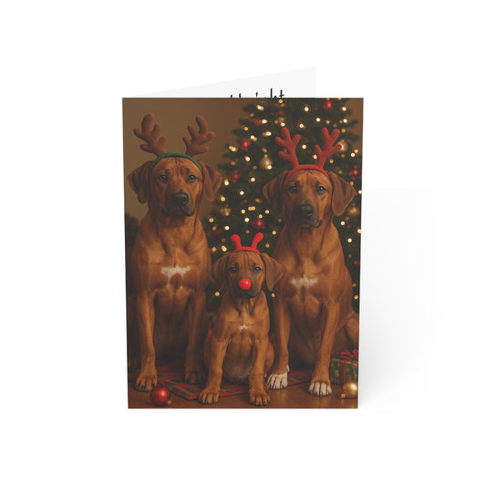 Greeting Cards Rhodesian Ridgeback Christmas