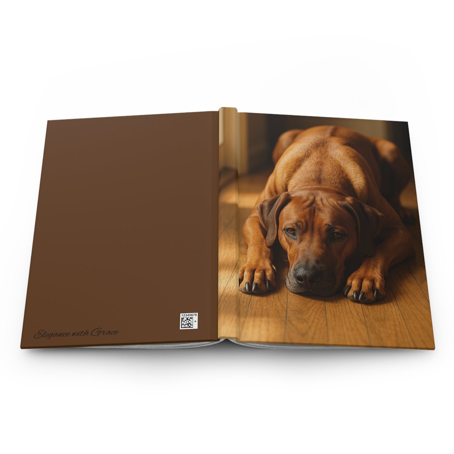 Rhodesian Ridgeback Hardcover Journal — Matte Wraparound Dog Notebook