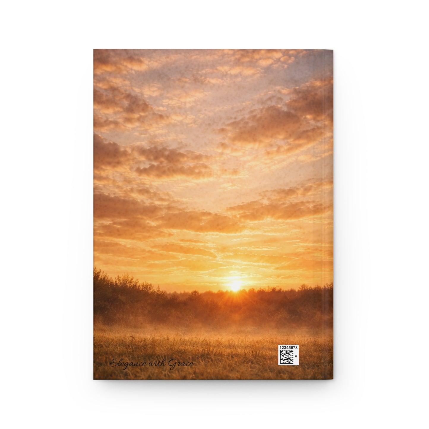 Fresian Horse Jumping Fence Hardcover Journal — Matte Equestrian Notebook