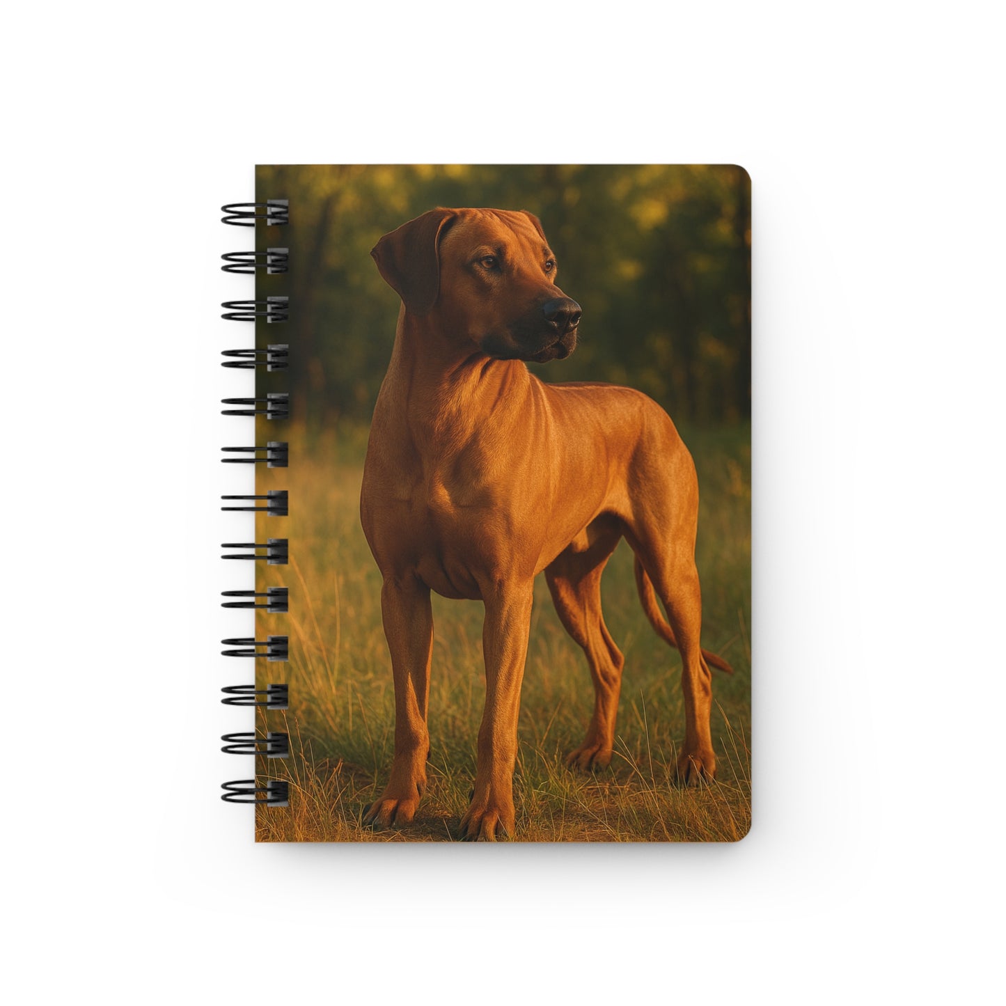 Rhodesian Ridgeback Spiral Journal – "Elegance with Grace" Notebook