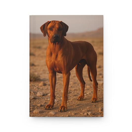 Rhodesian Ridgeback Hardcover Journal — Elegant Dog Photo Notebook