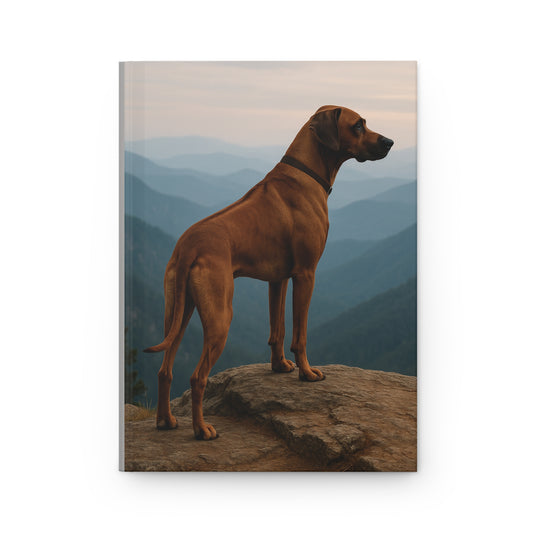 Rhodesian Ridgeback Mountain View Hardcover Journal – Adventure Travel Notebook