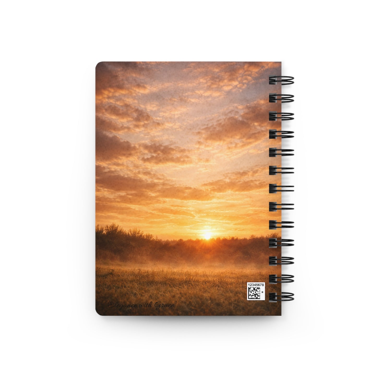 Horse Jump Spiral Journal — Sunset Equestrian Notebook for Riders & Animal Lovers