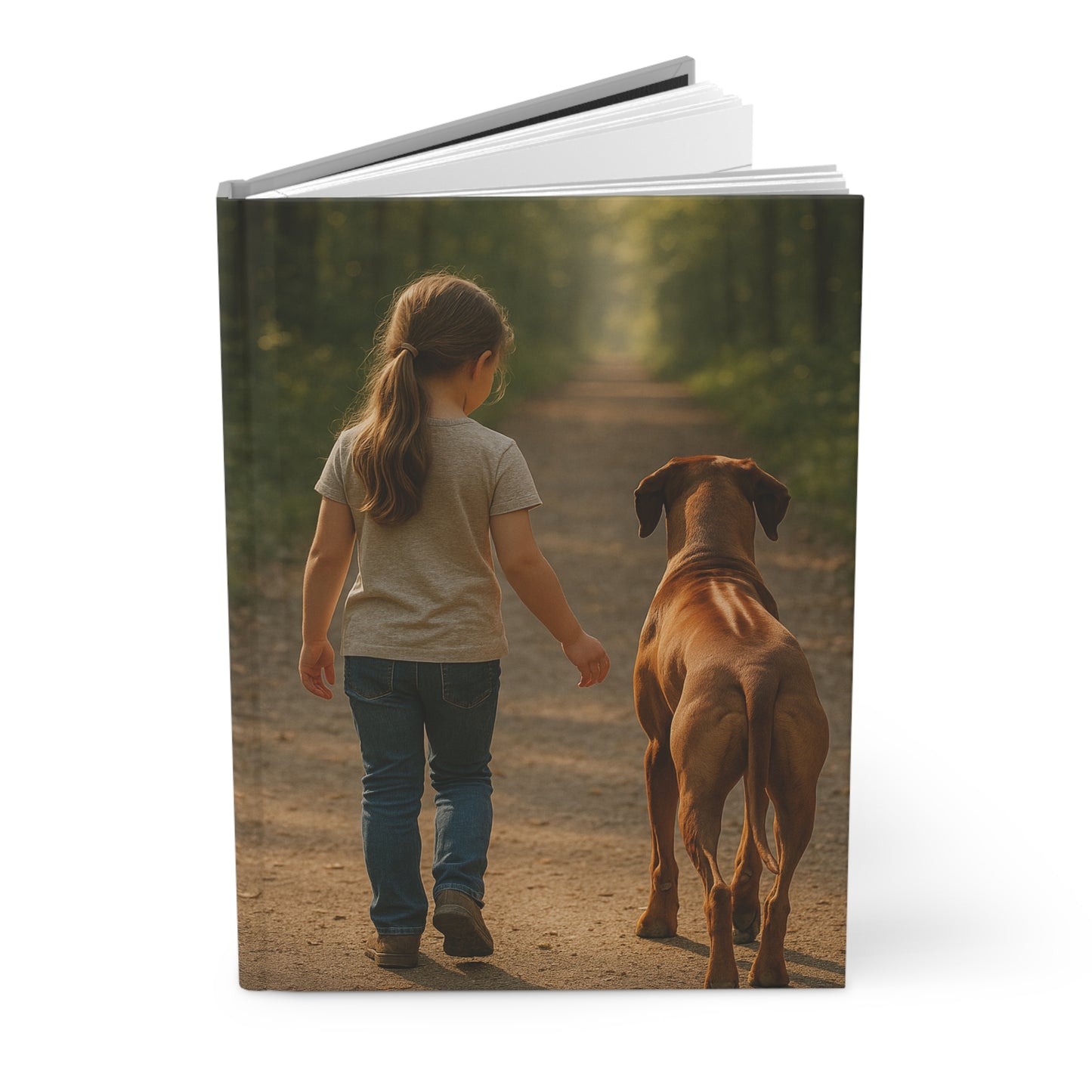 Little Girl & Dog Hardcover Journal – Storybook Gift